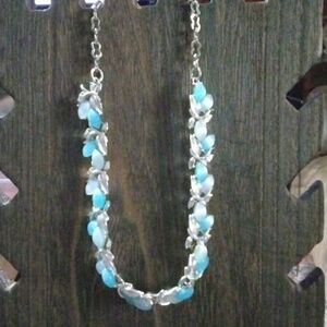 Frosted Blue Necklace